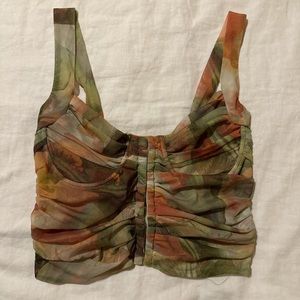 Zara cropped corset top